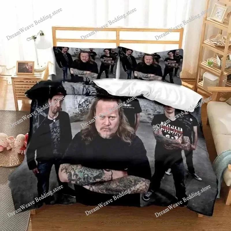 Band Böhse Onkelz Doppelbettwäsche-Set, Ganzjahres-Bettbezug-Set, Bettbezug für Doppel- und Kingsize-Betten Bettbezug Bett EU Single 135*200cm/53x79in 3pcs gray