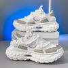 2025 Frühling Herren Mesh Dicksohlige Erhöhende Dad Shoes Modische Atmungsaktive Sportschuhe Trendige Lässige Herrenschuhe