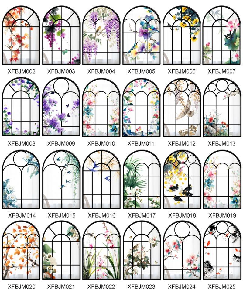 28x43cm Acrylic Arched Window Wall Mirror Wall Decorative Mirror Windowpane Arch Mirror for Bathroom Farmhouse Vanity Room Decor