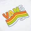 Vans T Shirts Women's White Crew Neck Moderate Straight Fit VN000C0SWHT