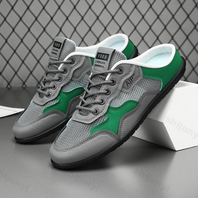 Men's Half Slippers Fashion Soft-soled Summer Men Trendy Bottom Casual Shoes Soft Sole Support Shoes Sneakers Zapatos De Hombre