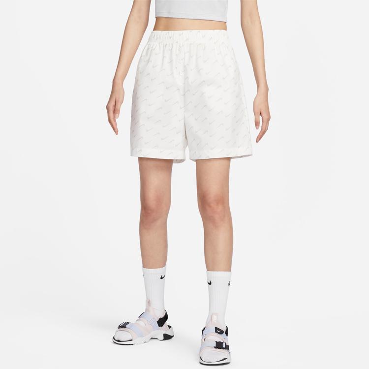 New Nike Nsw Everyday Modern Women's Woven Shorts 'Sail White' DV7933-133