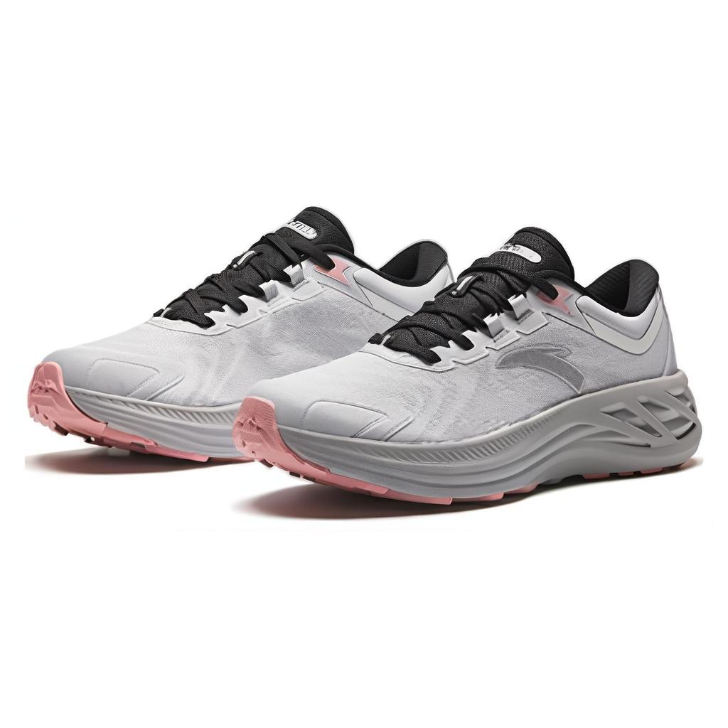 New Anta Cushioning Low-Top Running Shoes Women's Black Gray Silver 122415531-5