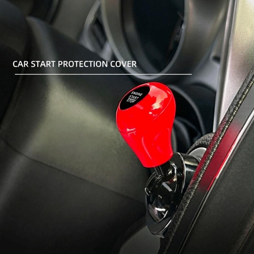 Palanca de Arranque de Coche Totalmente Metálica Pegatina Universal de Arranque Sin Llave para Coche Botón de Arranque de Vehículo