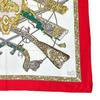 HERMES Diane Carre 90 scarf white Women used