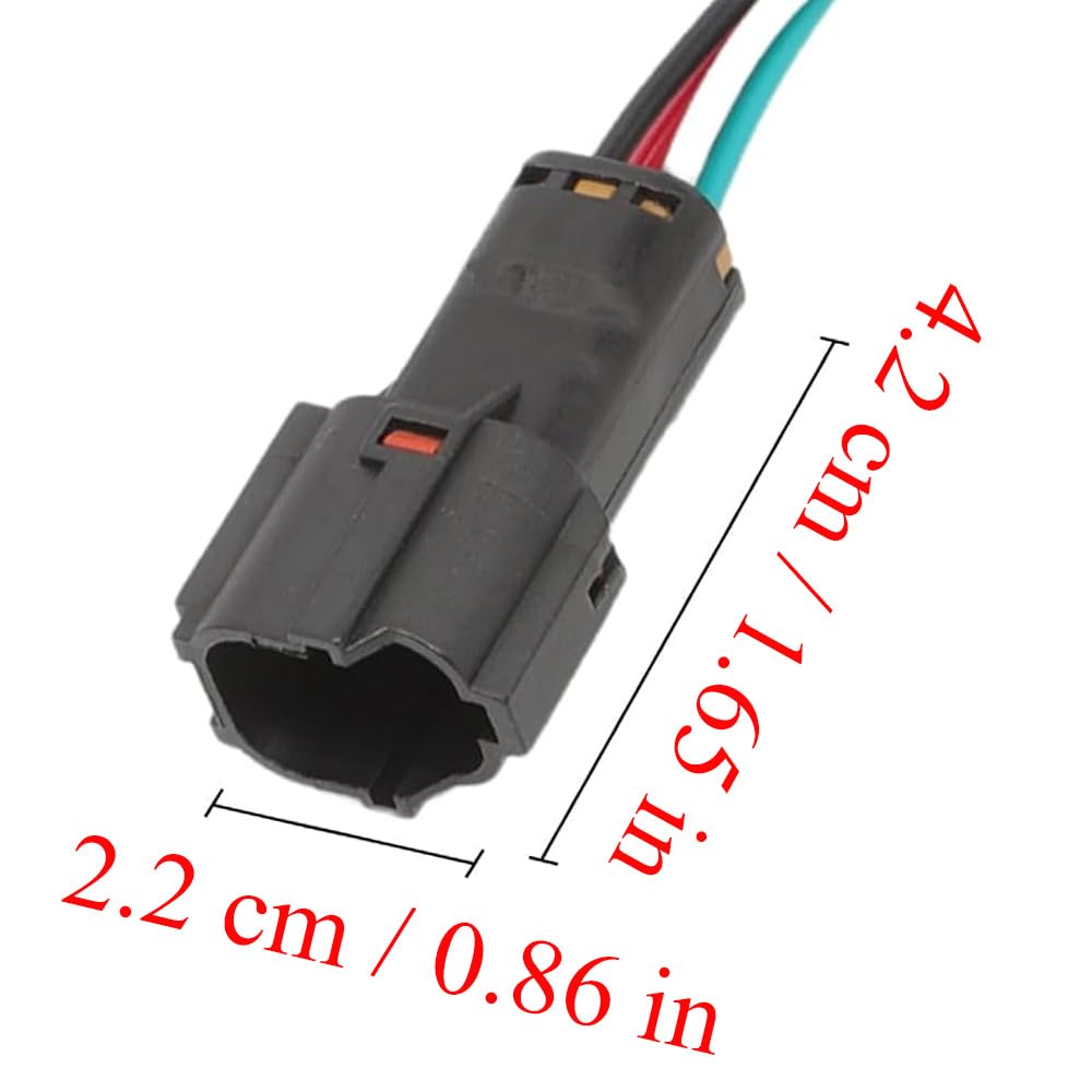 Tail Light Wiring Harness Socket, Tail Light Wiring Harness, Replaces 92480-D3010, 92480D3010 Compatible with Tucson 2016-2018, 4 Pins, 1 Pc