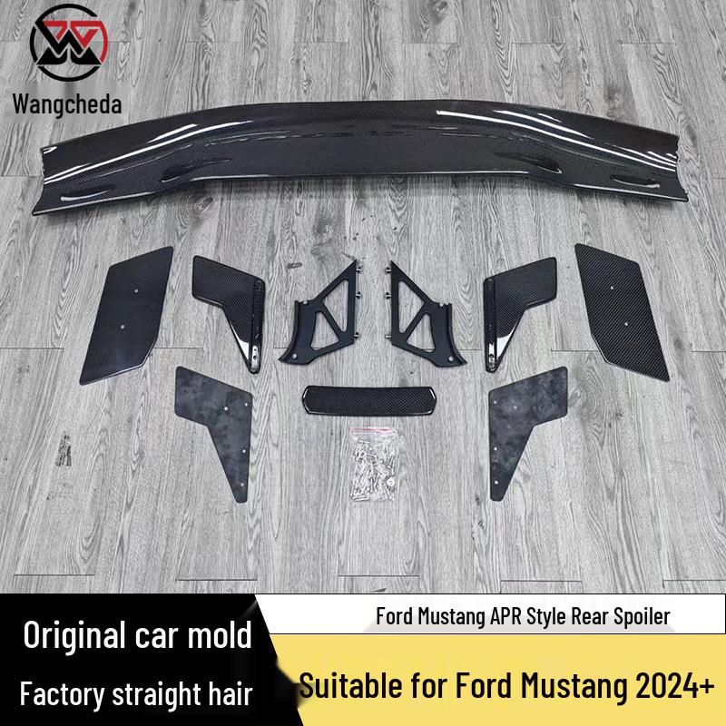 APR Style Carbon Fiber Rear Spoiler for 2024 Ford Mustang Modifications