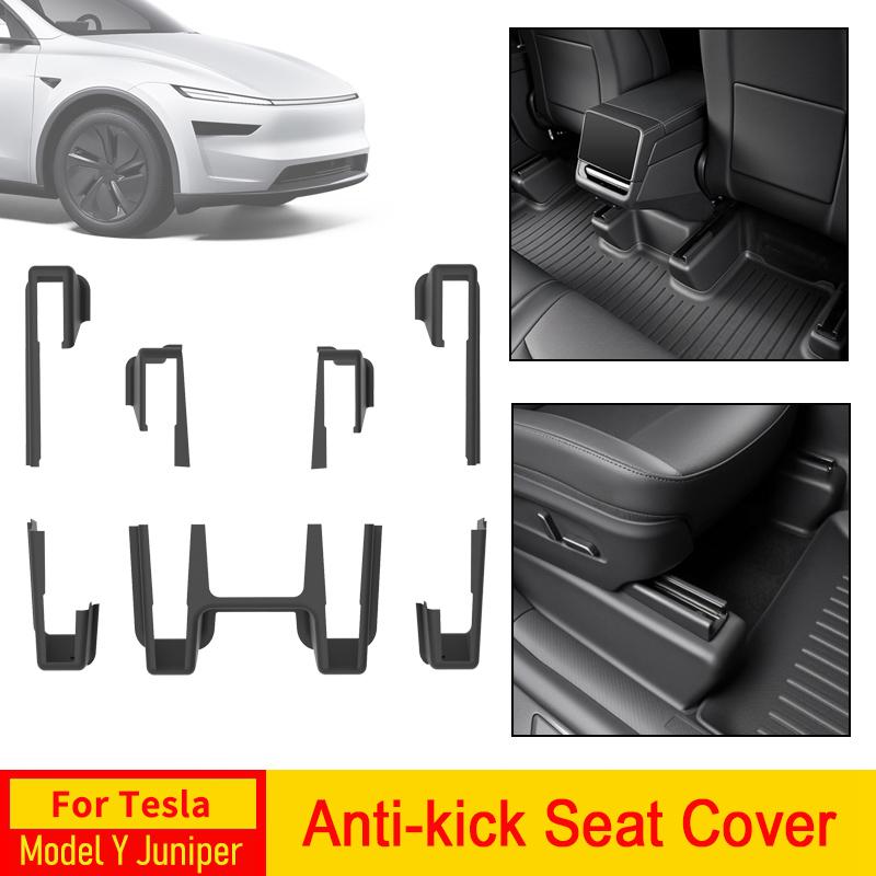 For Tesla Model Y Juniper 2026 2026 Accessories Under Seat Corner Guard Cover Anti-Kick Anti-dirty Pad for Tesla Model Y Launch
