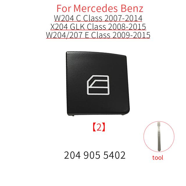For Mercedes W204 W212 W207 X204 Car Power Window Switch Button Cover Cap For Benz C E GLK Class Coupe C200 E260 GLK300
