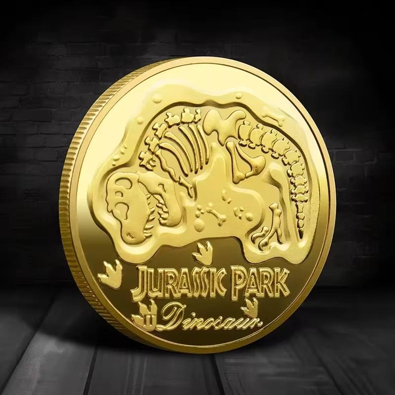 Jurassic Park Dinosaur Commemorative Coins - Replicas, Medals, Badges & Collectible Decorative Coins