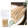 100Pcs Barbecue Tools Disposable Bamboo Sticks Natural Bbq Bamboo Skewers Home Grill Accessories Camping Party For Kabob Fruit