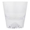 [Authentic Product] Tajima Glass "Edo Glass" Mt. Fuji Rock Glass, Approx. 9cm Diameter x 9.5cm Height, Approx. 270ml Capacity, Mt. Fuji Design, Transp