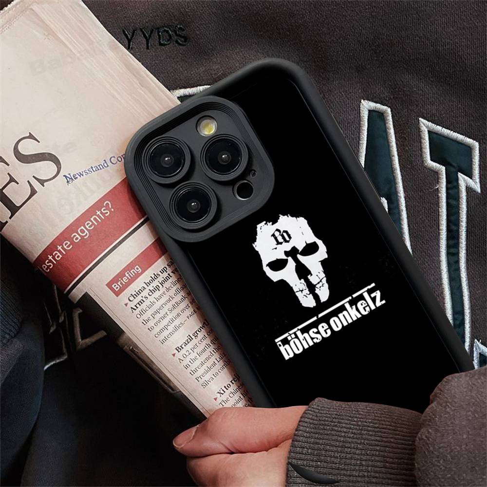

B-Bohse O-Onkelz Band Phone Case For IPhone 17 16 15 14 13 12 11 Air Plus Pro Max Soft Back Cover iPhone 15pro max