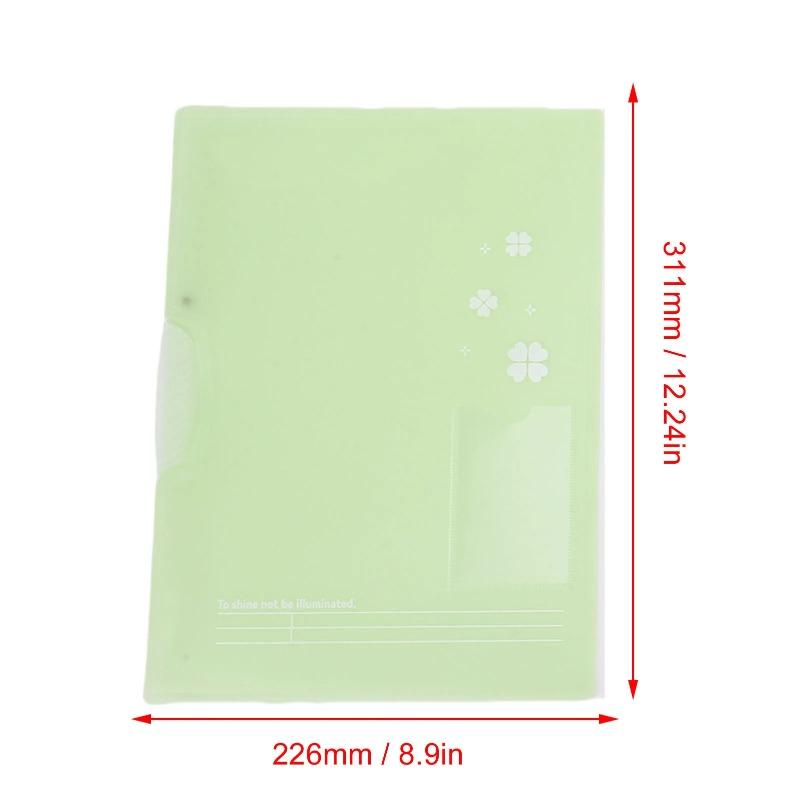 3PCS Large Capacity Transparent Thick File Storage Clip Test Paper Collection Document Storage File Organization Student Office Supplies
