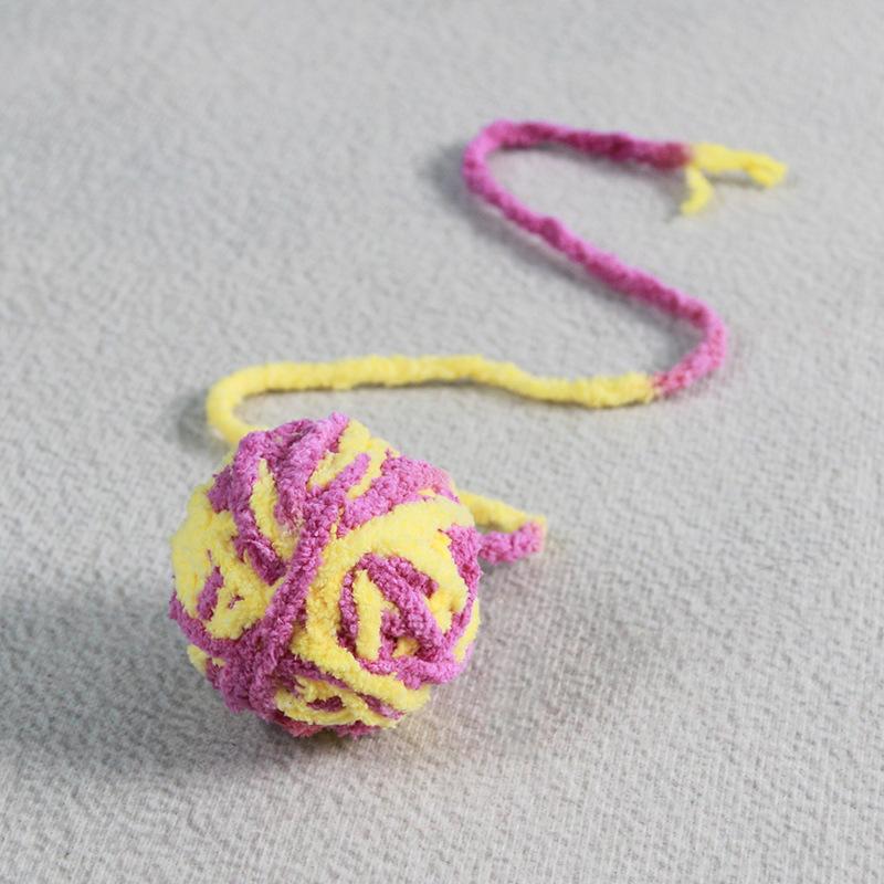 

Интерактивные игрушки для кошек Игрушка для жевания кошек Товары для питомцев Игрушка для прорезывания зубов котят Разноцветные клубки из шерстяной пряжи Устойчивые к укусам игрушки для кошек as the picture