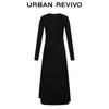 UR Women's Fall Cotton A-Line Midi Dress
