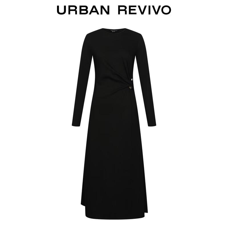 UR Women's Fall Cotton A-Line Midi Dress