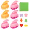 3/6 Pcs Craft Hole Punch Multi-pattern DIY Paper Hole Puncher Scrapbooking Holes Shape Puncher for Kids Children Handmade Tools