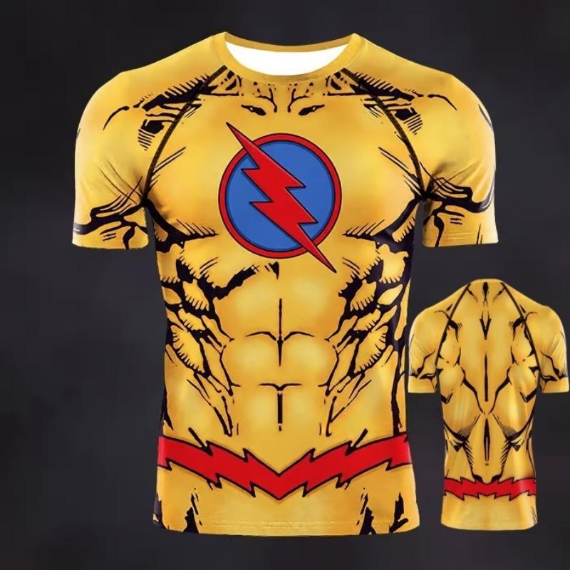 

25/25 Summer Cosplay Movie Marvel Series Captain America s Fitness Suit 3D Printed Adult and Children s Parent-child Outfit S