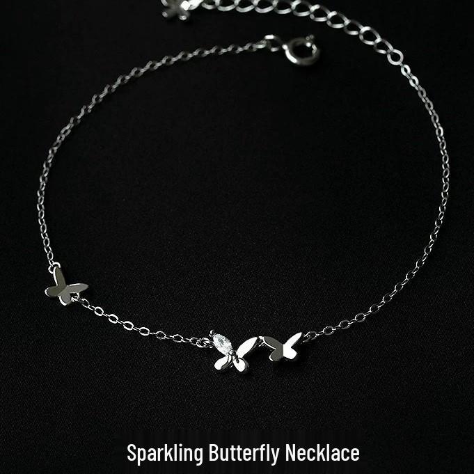 Women's 2026 High-End Little Red Book Flash Diamond Butterfly Bracelet - Light Luxury Niche Design