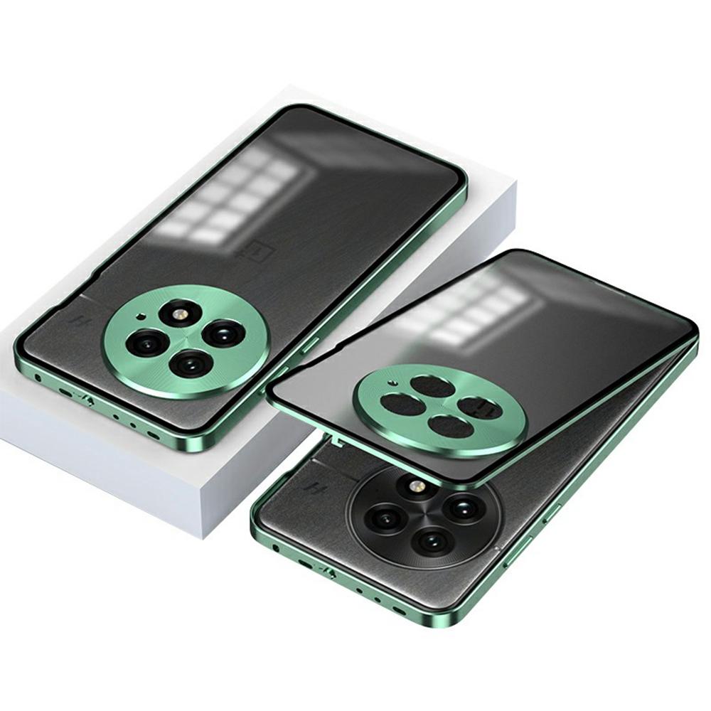 For OnePlus 13 Matte Case Aluminium Alloy+PC Phone Cover Pop-Up Snap Lock