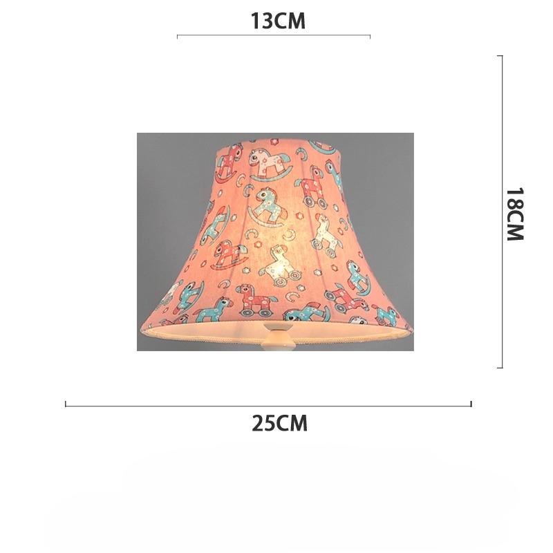 Table Lamp Lampshade Shell Cover Round Cartoon Linen Lampshade for Bedside Wall Lamp Floor Lamp Fabric Lampshade Accessories