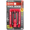 SK11 Aluminum Tool Hook SC S Red Tool Hanging Hook Can be inserted into belts midway Load capacity 3kg - - - - SATH-SC-RD-S