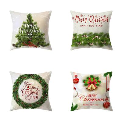 Christmas Themed Pillowcases Car Accessories Office Santa Claus Living Room Sofa Home Pillowcases