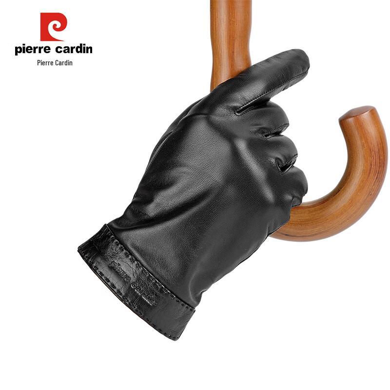 Pierre Cardin Men's Warm Goatskin Touchscreen Gloves