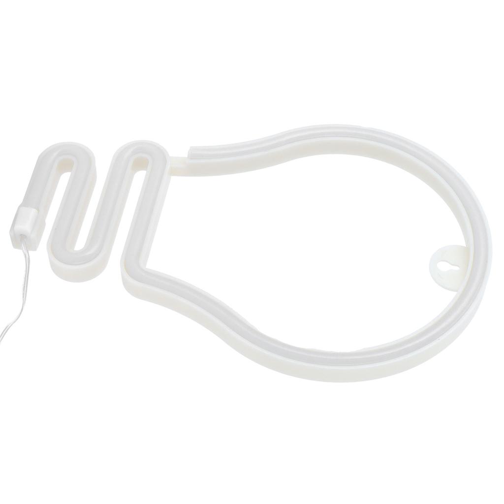 Bulb Shape Neon Light LED Sign for Wall Decor Party Christmas Wedding USB/Battery PoweredBlue