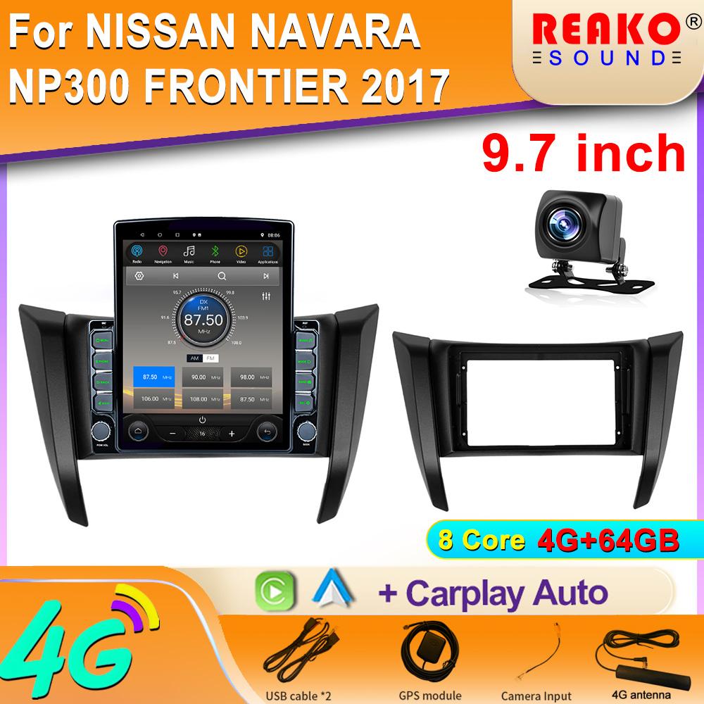 

9,7-дюймовый вертикальный экран Tesla автомобильное радио для NISSAN NAVARA NP300 FRONTIER 2017 GPS навигация мультимедийный плеер Carplay 2 Din 8 core 4GB+64GB