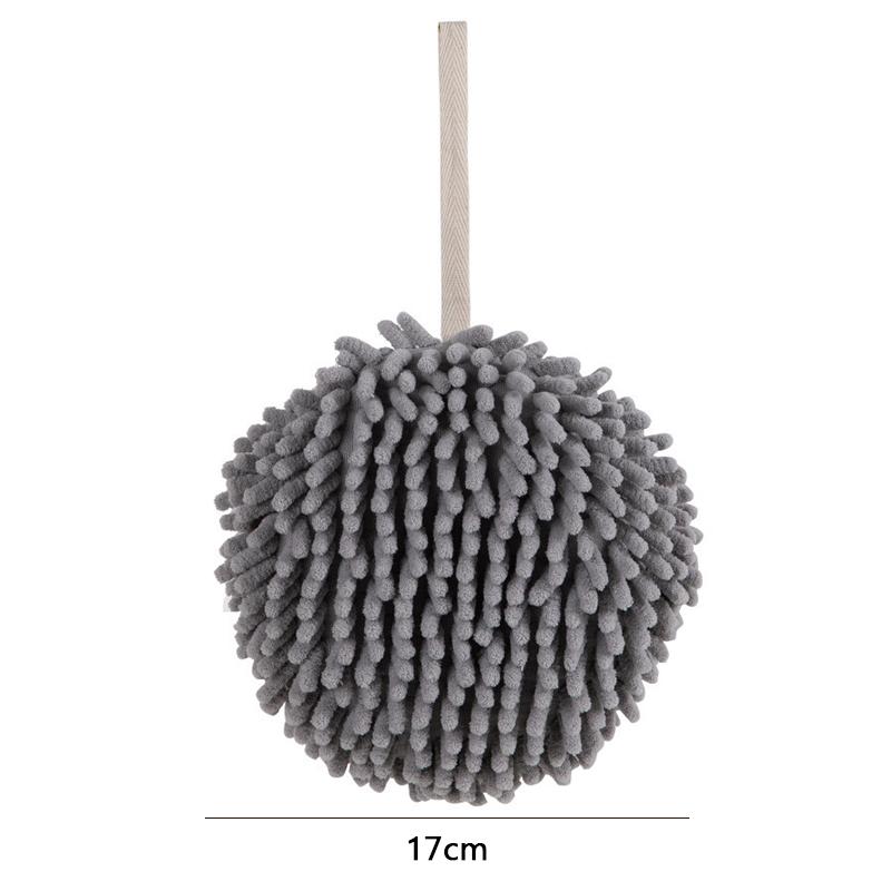 Hanging Hand Towel Quick Dry Super Absorbent Microfiber Towels for Kitchen Bathroom Wipe Cloth Sponge Dry Hands Wipe Towels Ball