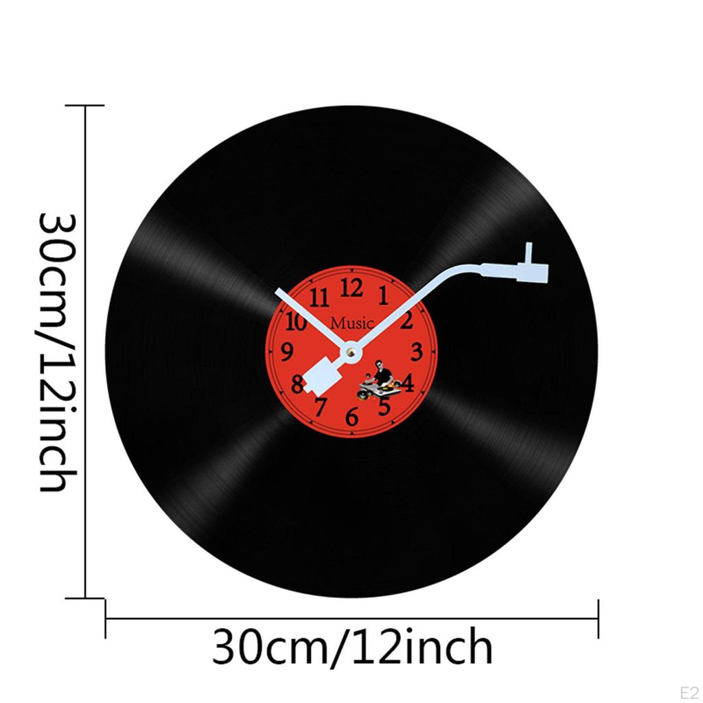 Wall Clock Ornament Decoration No Ticking Easy to Read Lightweight Art for Farmhouse Bedroom