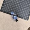 Korean Retro Blue Plaid Fabric Hair Clip for Women - Stylish Bangs & BB Side Clip for Flyaways