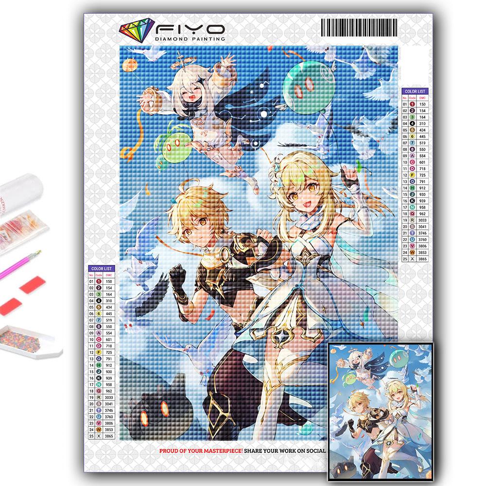 Diamond Painting Genshin Diamond Mosaic Craft Diamond Embroidery Painting