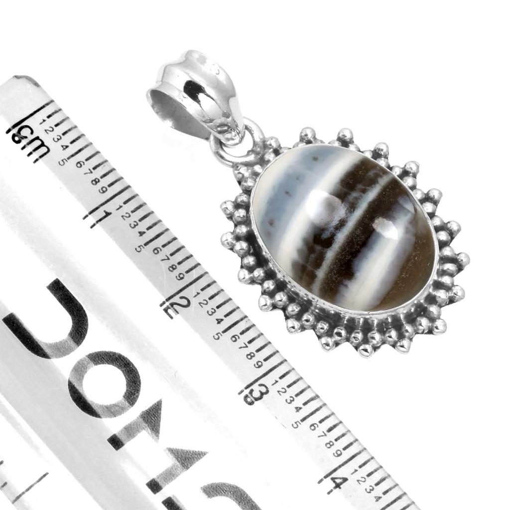 925 Sterling Silver Pendant Women Gemstone Handmade Jewelry Friendship Day Gift Amazonite Angelite Blue Opal Botswana Agate Mohave Azurite Chrysocolla