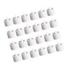 24pcs Flameless Tea Lights Candles Warm White Light Battery Operated LED Candles for Room Wedding Decor White