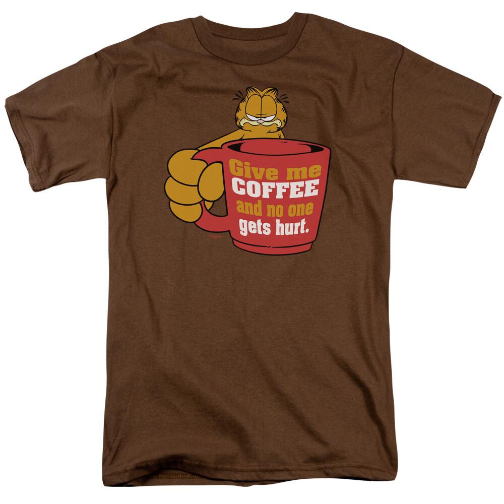 26 Garfield Give Me Coffee T Shirt Mens Licensed Cat Jim Davis Comic Tee Coffee Unisex T-Shirt XXXXL