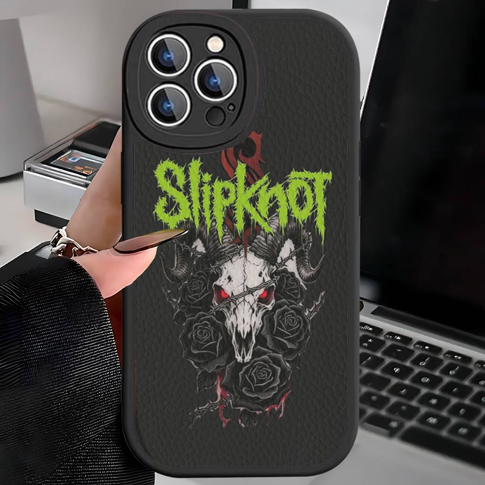 Slipknot Band Phone Cover For IPhone 16 15 14 13 12 11 Pro Max Plus Leather Soft Case