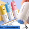 2 In 1 Thermal Paper Correction Fluid with Unboxing Knife Durable Thermal Paper Data Identity Protection Fluid Eraser Box Opener
