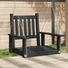 Vidaxl Tuin Schommel met Metalen Kettingen, Zwart, Spar