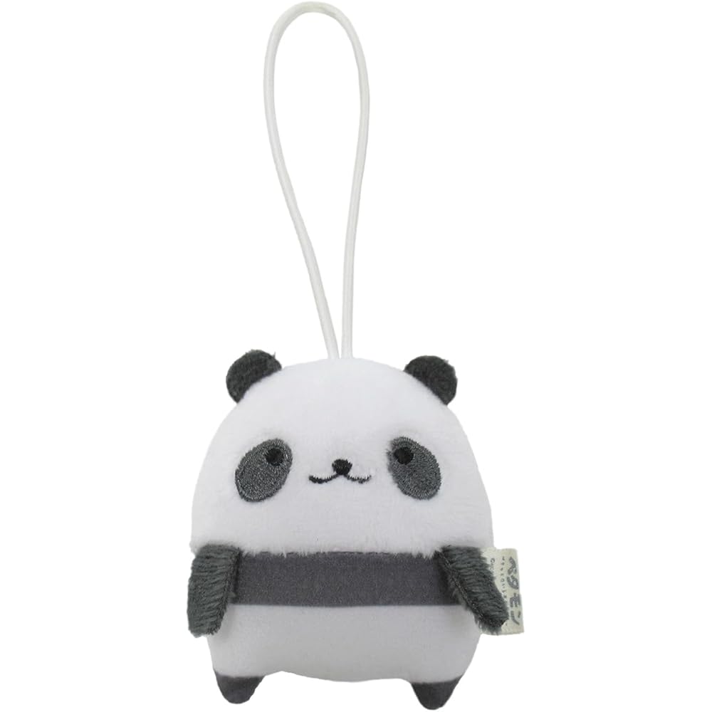 

Morisaka Global Petamon Panda Plush Keychain 5.5x2.5x6.5cm Cute Animal Strap Charm