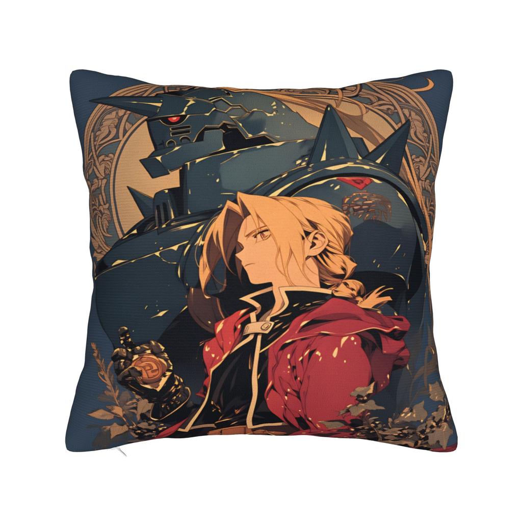 Pillow Cover Full Metal Alchemist  Funny Pillow Case For Chair Sofa Home Decor Pillowcases