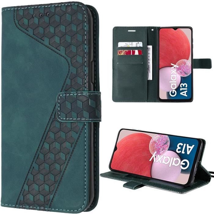 Coque de protection - PROSHOP - pour Samsung Galaxy A04s/A13 5G - Vert Nuit - Antichoc - Fentes pour cartes