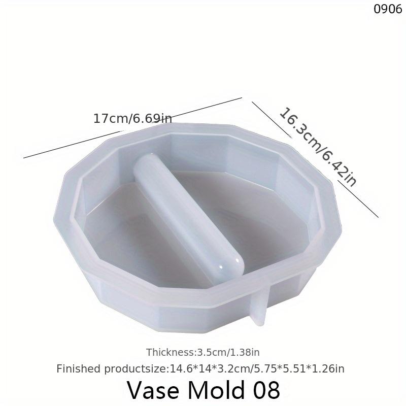 1pc Epoxy Resin Molds for Plant Propagation Station Flower Vase Silicone Molds for Resin Casting, Vase Mold for Flowers Preservation, Home Desk Decor