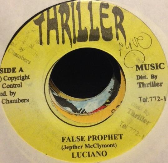 

7inch Record LUCIANO - False Prophet / Juggling Dub NONE Thriller Music Jamaica Reggae, Ska & Dub Used