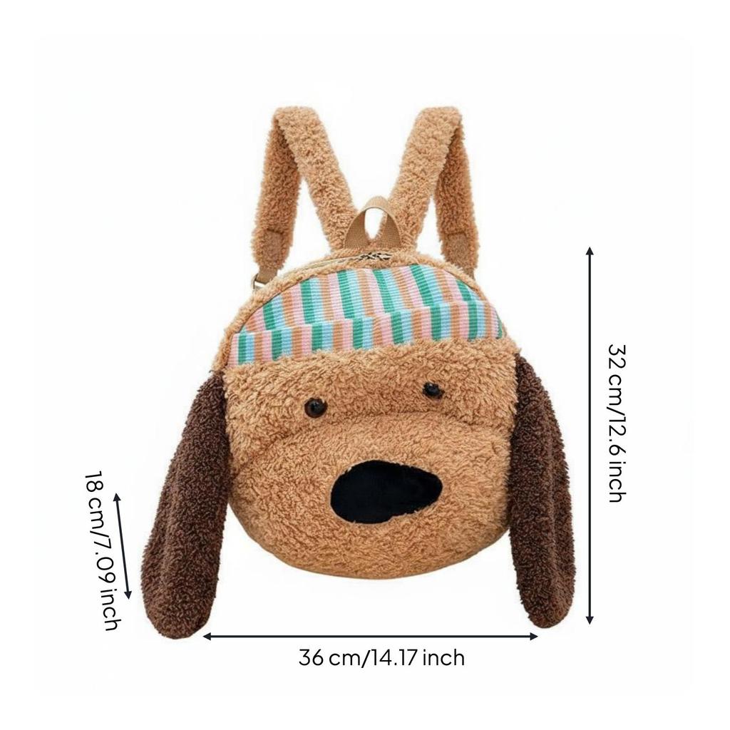 Soft-Textured Dog Backpack Large Capacity School Bag Lightweight for Women