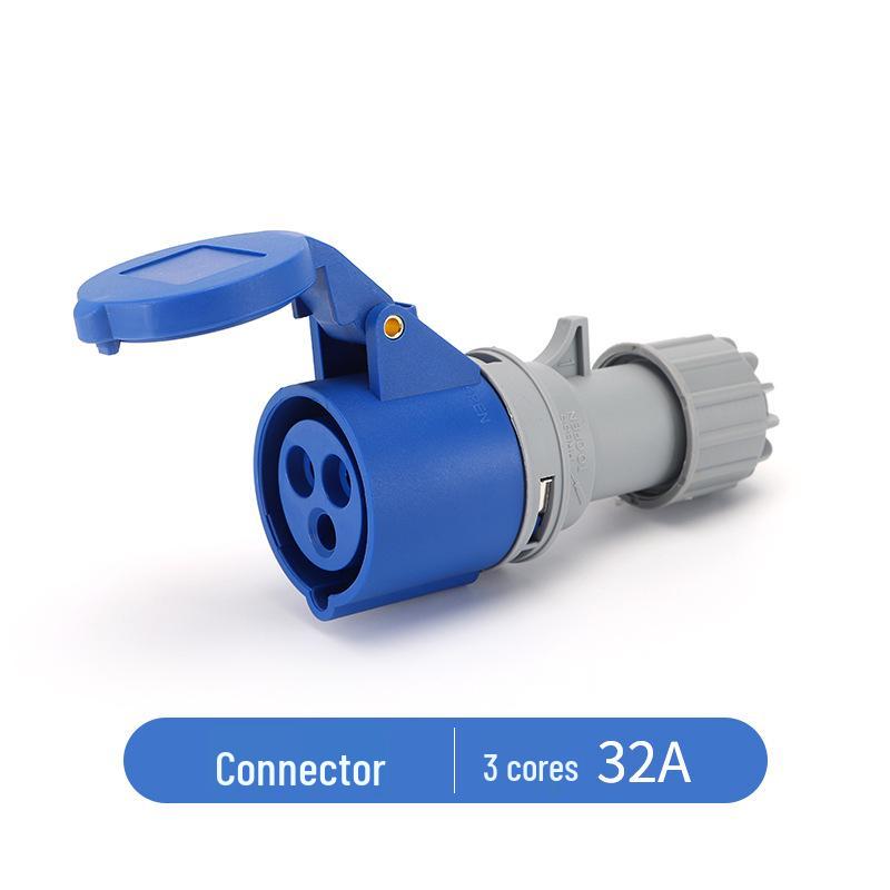 IP44 Waterproof Industrial Plug Socket Connector with Solid Copper Core, 16/32A Aviation Plug.