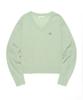 LEE Women'S V-Neck Knit Light Green