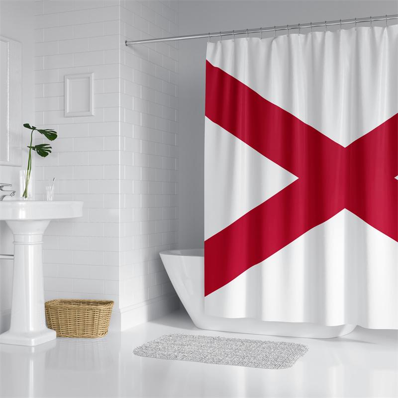 

Aertemisi Alabama Shower Curtain Set With Grommets And Hooks For Bathroom Decor W60H190(CM)-1 Pcs